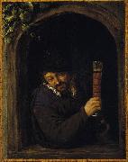 Adriaen van ostade Peasant at a Window oil